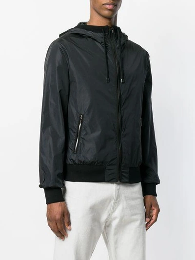 Shop Dolce & Gabbana Hooded Jacket - Black