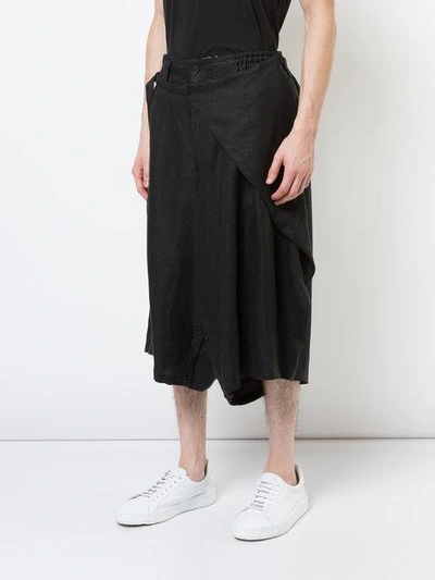 Shop Yohji Yamamoto Cropped Trousers