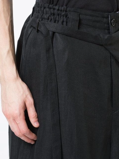 Shop Yohji Yamamoto Cropped Trousers