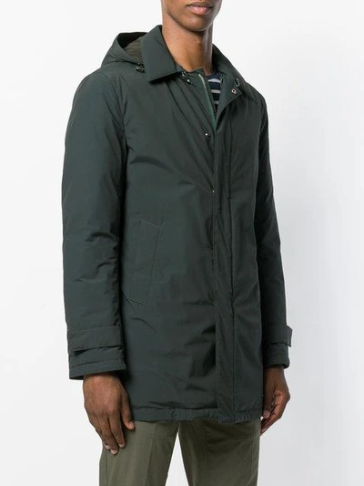 Shop Kired Hooded Padded Jacket In Green