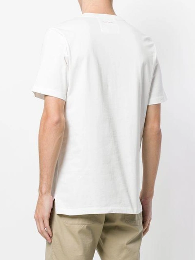 Shop Paul Smith Tuna Print Pocket T-shirt In White
