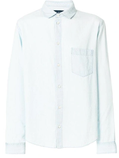 Shop Natural Selection Pocket Button Shirt In Blue