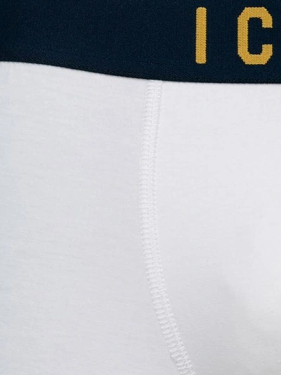 Shop Dsquared2 Underwear ”icon” Elastic Band Boxer Briefs In White
