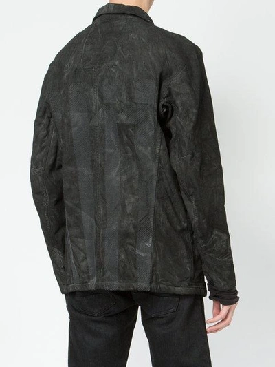 Shop 11 By Boris Bidjan Saberi Button Up Military Jacket - Black