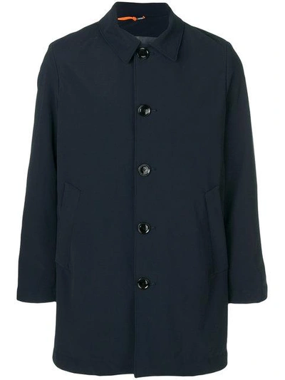 Shop Rrd Single Breasted Coat - Blue