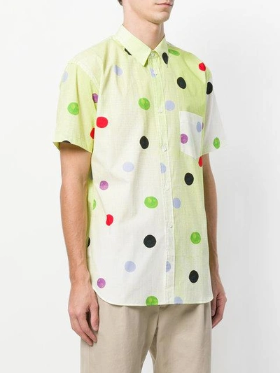 Shop Comme Des Garçons Shirt Dot Print Shirt - Green