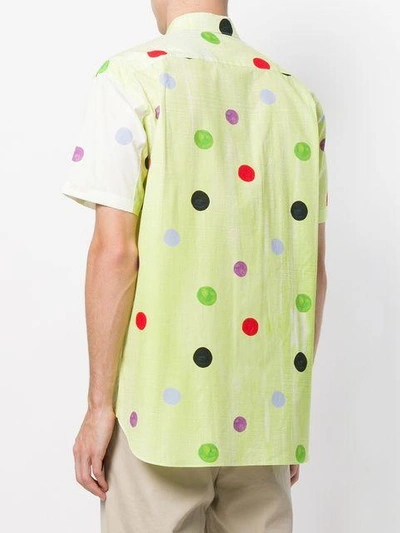 Shop Comme Des Garçons Shirt Dot Print Shirt - Green