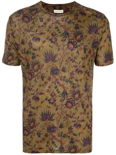 Shop Etro Floral Print T-shirt