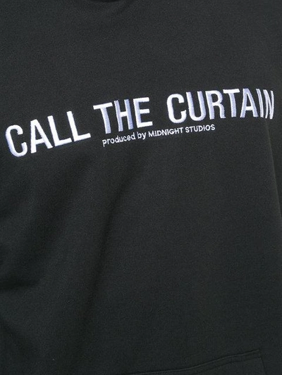 Shop Midnight Studios Call The Curtain Hoodie In Black