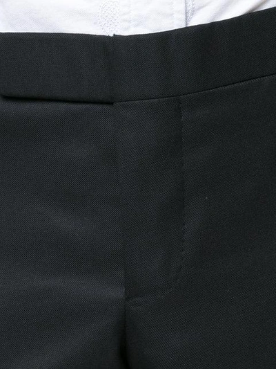 Shop Thom Browne High Armhole Tuxedo And Low Rise Skinny Trouser With Grosgrain Tipping In Super 120's Twill In Black