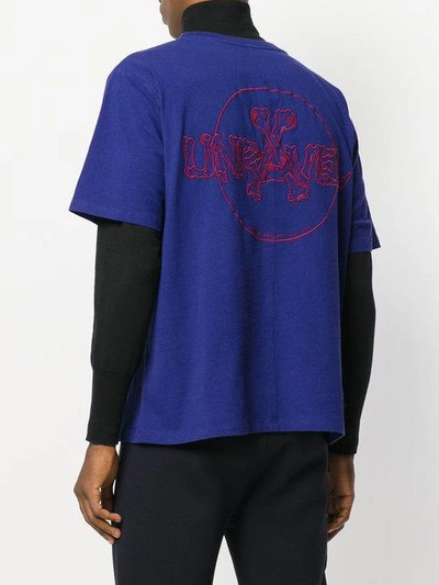 Shop Ben Taverniti Unravel Project Printed Logo T In Purple