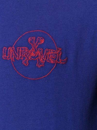 Shop Ben Taverniti Unravel Project Printed Logo T In Purple