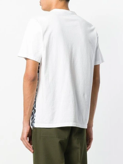 print panelled T-shirt