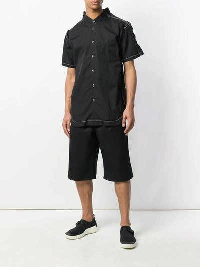 Shop Comme Des Garçons Shirt Bermuda Shorts - Black