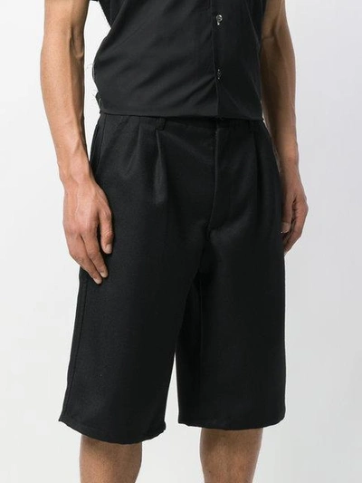 Shop Comme Des Garçons Shirt Bermuda Shorts - Black
