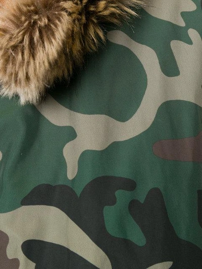 Shop Yeezy Season 5 Hooded Bomber Jacket In Green