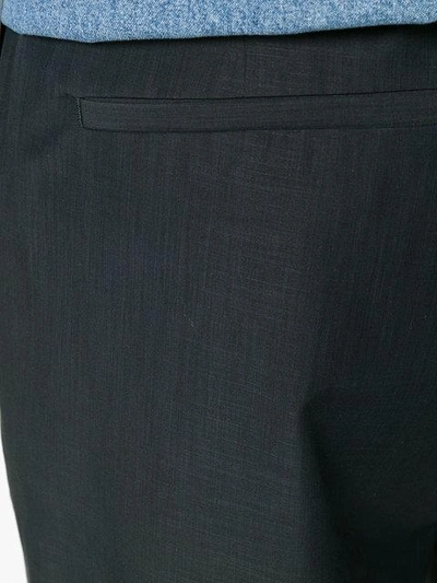 Shop Golden Goose Deluxe Brand Elasticated Waist Straight Leg Trousers - Black