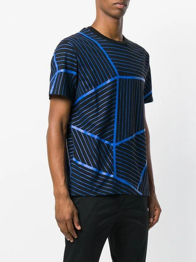 Shop Les Hommes Urban Geometric Print T