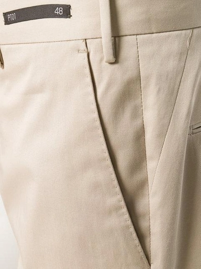 Shop Pt01 Stretch Trousers In Neutrals