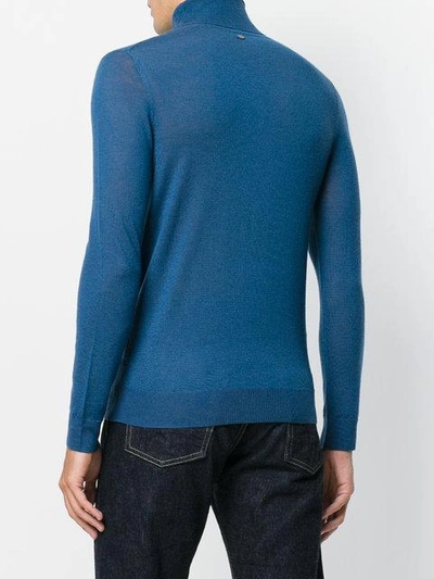Shop Sottomettimi Classic Roll-neck Sweater - Blue