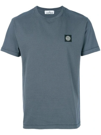 Shop Stone Island Logo Patch T-shirt - Grey