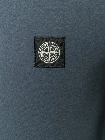 Shop Stone Island Logo Patch T-shirt - Grey