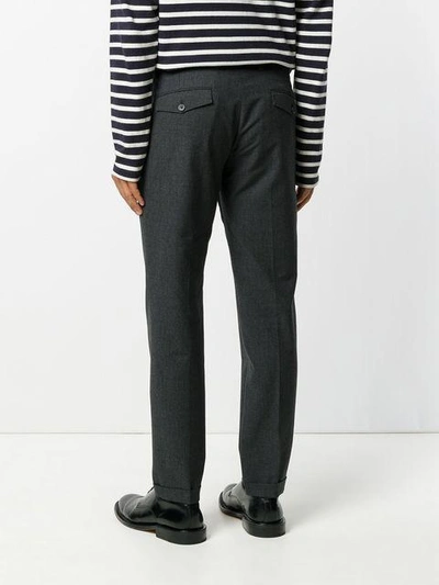 Shop Dolce & Gabbana Cuffed Trousers - Grey