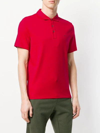 Shop Michael Kors Collection Classic Polo Shirt - Red