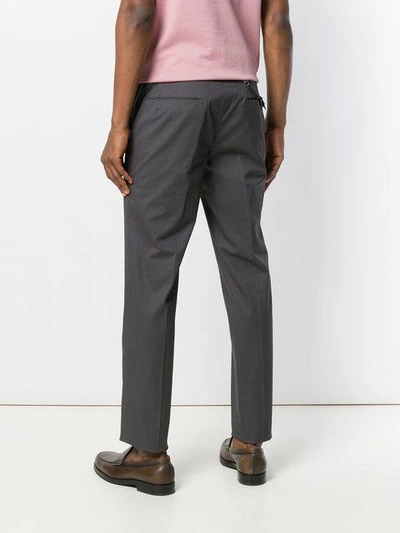 Shop Berwich Slim-fit Chino Trousers In Grey