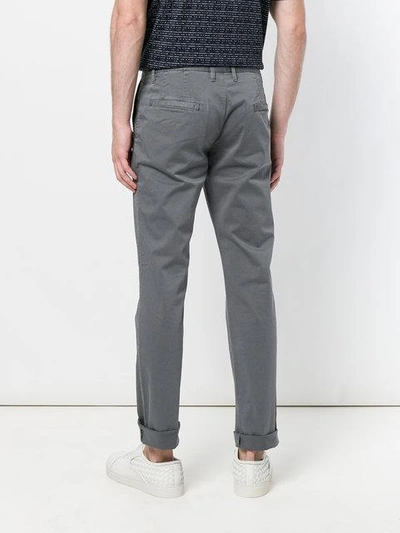 Shop Emporio Armani Tailored Trousers In Grey