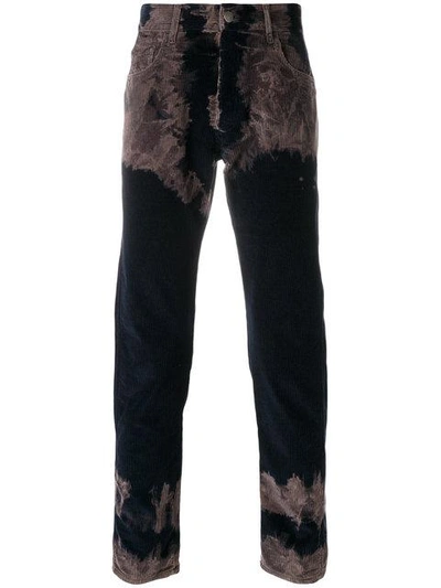 Shop Gucci Tie-dye Corduroy Punk Trousers