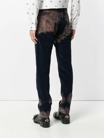 Shop Gucci Tie-dye Corduroy Punk Trousers