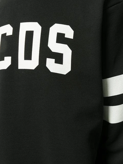 Shop Gcds Logo Print Sweatshirt - Black