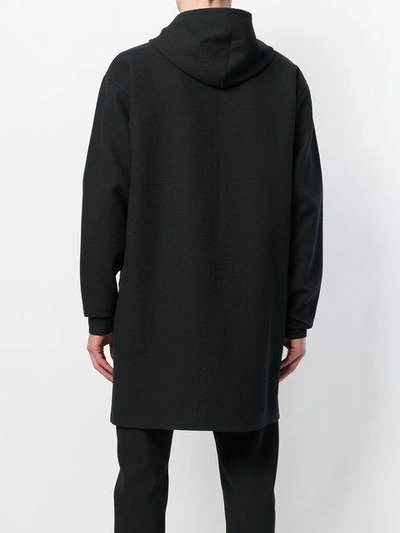 Shop Alchemy Hooded Coat In Black