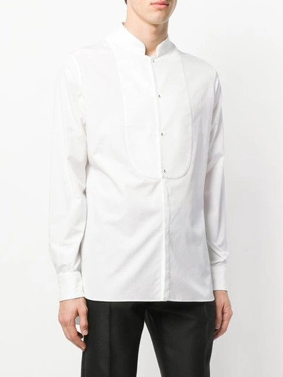 Shop Alexander Mcqueen Bib Front Shirt - White