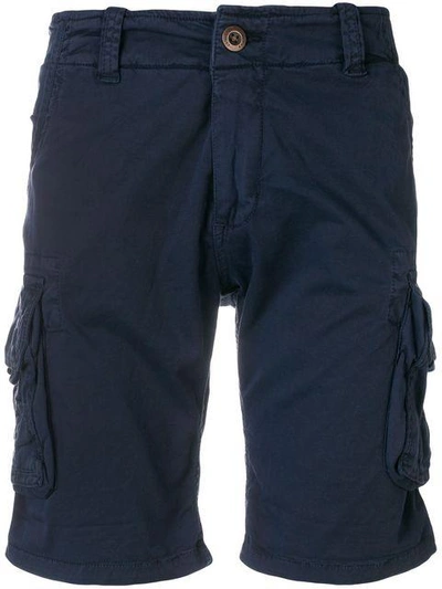 Shop Alpha Industries Cargo Shorts - Blue