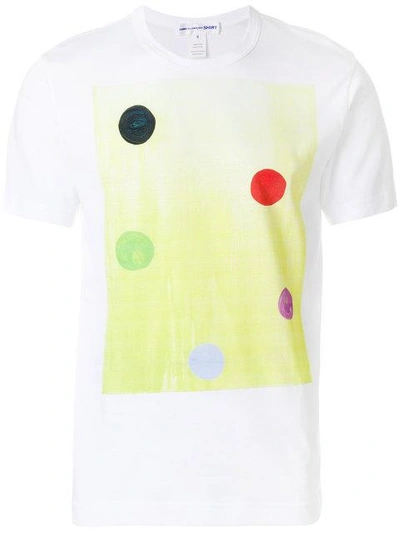 Shop Comme Des Garçons Shirt Dot Print Short-sleeve T-shirt - White