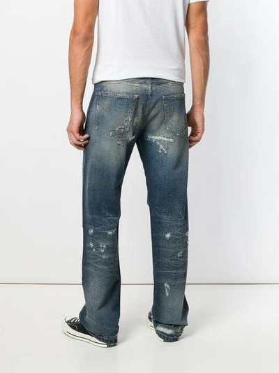 Shop Faith Connexion Distressed Regular Jeans In Blue