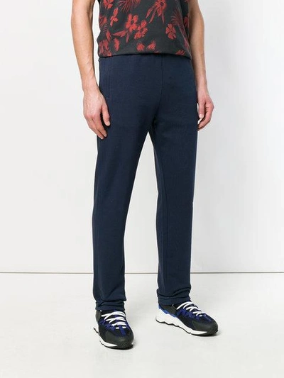 Shop Msgm Classic Tracksuit Bottoms In Blue
