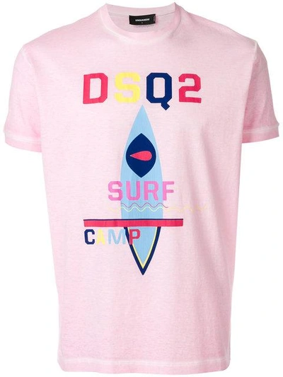 Shop Dsquared2 Surf Camp Print T