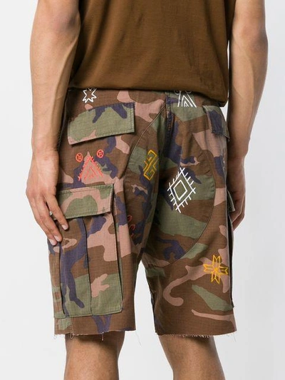 Shop Htc Los Angeles Camouflage Fitted Shorts