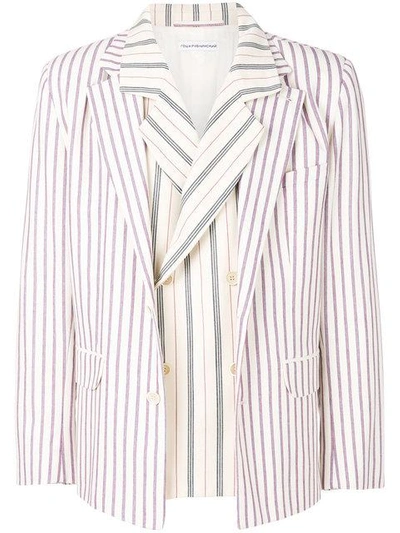 Gosha Rubchinskiy Double Layer Striped Jacket In Combo Striped 