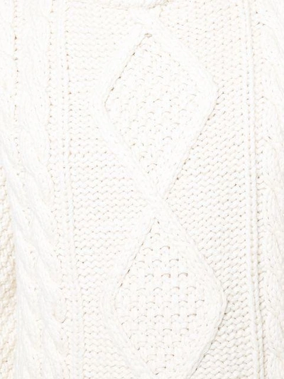 Shop Maison Margiela Hand Made Cable Knit Sweater