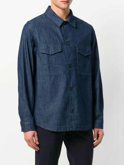 Shop Ps By Paul Smith Denim Shirt Jacket In Blue
