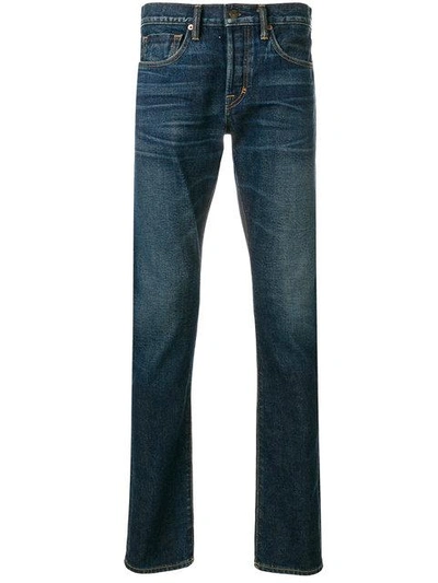 Shop Tom Ford Casual Slim Fit Jeans In Blue