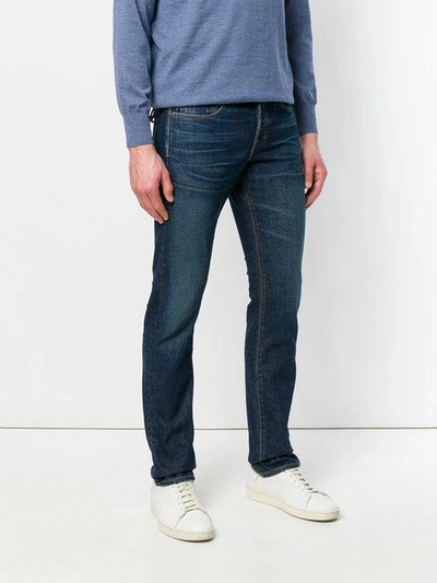 Shop Tom Ford Casual Slim Fit Jeans In Blue