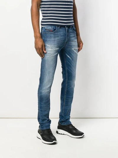 Shop Diesel Thommer 084qw Jeans In Blue