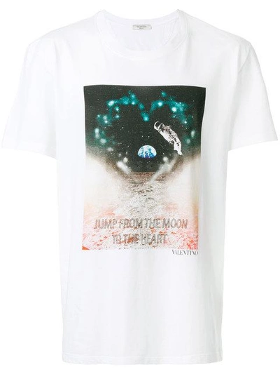 Shop Valentino Over The Moon Print T-shirt