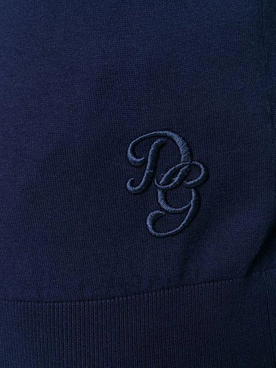 Shop Dolce & Gabbana Round Neck Jumper In Blue