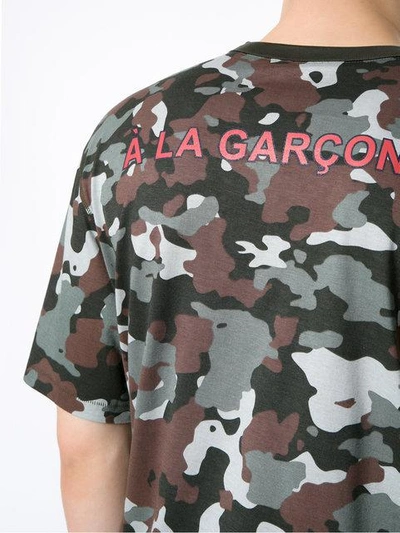 Shop À La Garçonne Camouflage Oversized  X Hering T In Brown